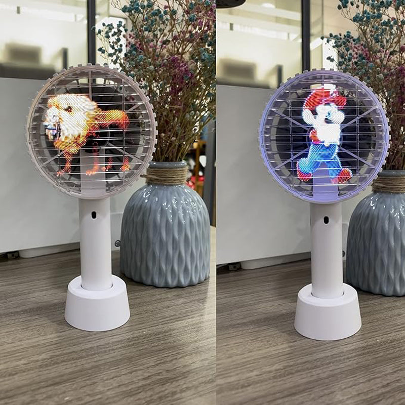 3D Hologram Fan Person Handheld 10cm Mobile Control Advertising 3D Display