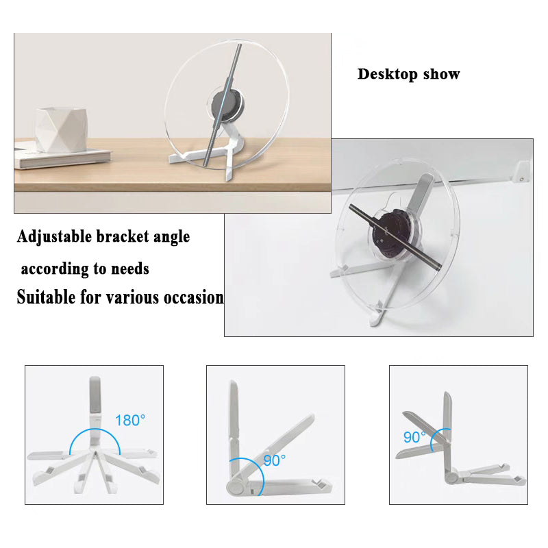 3D Small Hologram Fan Desktop WIFI & Bluetooth Connection