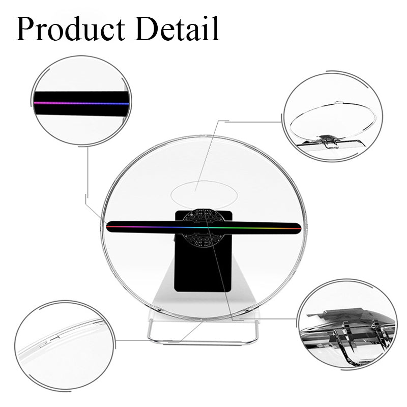 3D Hologram Fan 30cm Desktop