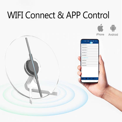 3D Small Hologram Fan Desktop WIFI & Bluetooth Connection